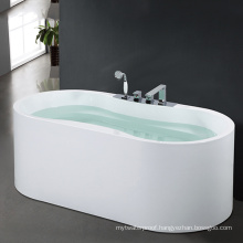 1.6m Length Japanese Air Massage Clear Oval Modern Soaking Bathtub